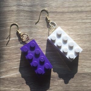Earrings made out of legos!!!!!